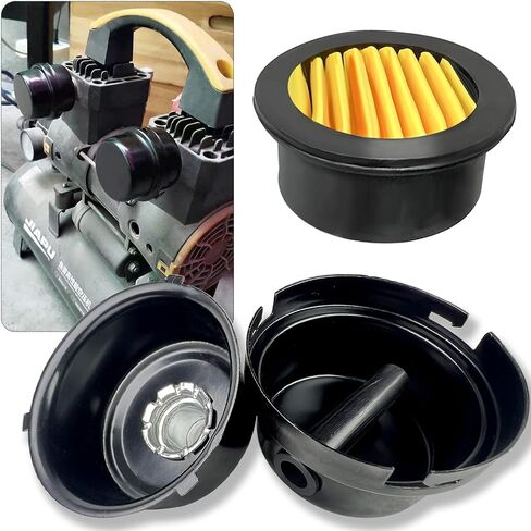 6 Pack Air Compressor Replacement Filter Elements, Intake Paper Filter Silencer Muffler for 1/2", 1/4", 3/8" Air Compressors, Generators, Blowers & Exhaust Ports in Kuwait