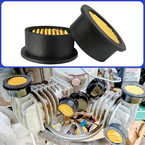6 Pack Air Compressor Replacement Filter Elements, Intake Paper Filter Silencer Muffler for 1/2", 1/4", 3/8" Air Compressors, Generators, Blowers & Exhaust Ports in Kuwait