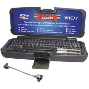 VIM Tool VHC77 77-Piece Half Cut Stubby Bit Set in Kuwait