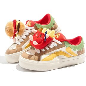 Tuopin Women Fashion Sneakers Casual Sneakers for Women Colorful Women's Shoes Hamburger Shoes Unique Design Shoes for Ladies Non-Slip Women's Shoes in Saudi Arabia