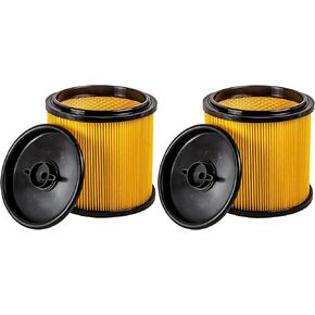 2 Pack VCFS Replacement Filters for Vacmaster 5-20 Gallon Wet/Dry Vacuum | Wide Compatibility, HEPA Material, 99% High-Efficiency Filtration, Washable & Reusable, Protect Motor, Tool-free Installation in Kuwait