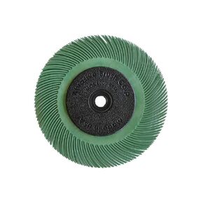 6" Radial Wheel Brush, 50 Grit, Made in USA by Abrasive Brush Corporation in Saudi Arabia