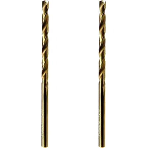 MAXTOOL 3/32" 2pcs Identical Jobber Length Drills HSS M35 Twist Drill Bits 5% Cobalt Fully Ground Golden Straight Shank Drills; JBF35G10R06P2 in Kuwait
