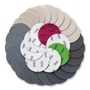 32PCS Drill Sanding Attachment, Drill Sander, 3 Inch Sanding Disc for Dril | 3 Inch Sanding Discs, 1000/1200/1500/2000/2500/3000/4000/5000 Grit Sandpaper Drill Attachment for Wood, Metal, Automotive Car in Kuwait