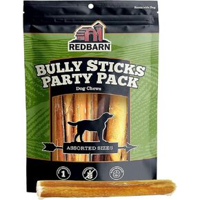 Redbarn Bully Sticks للكلاب - مكونات فردية صحية وطبيعية وعلاج طويل الأمد للكلاب - بديل لحم البقر الخام - حزمة متنوعة من 5 إلى 8 بوصات - عصي الفتوة للكلاب الصغيرة والكلاب الكبيرة in Kuwait