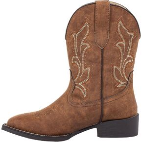Short Cowboy Boots for Women Square Toe | Hidden Stretch Panel, Latex Insole, Comfortable Western Ankle Boots in Kuwait