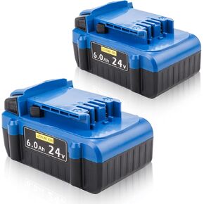 2-Pack 6.0Ah Battery Replacement for Kobalt 24V Battery KB624-03 KB524-03 KB424-03 KB224-03 KB124-03, Compatible with Kobalt 24 Volt Max Cordless Power Tools & Chargers KRC 2404-03 2445-03 KRC 2490-03 in Saudi Arabia