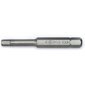 Genius Tools 1/4" Hex Shank, 4mm Hex Screwdriver Bit 56mmL - 2334 in Kuwait