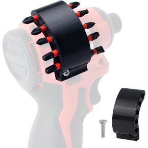 SWER Magnetic Bit Holder for Milwaukee M12 BLIDRC, 10-Bit, Right Side Mount | Stores 10 1/4-in hex bits with magnets; right-side screw mount fits Milwaukee M12 BLIDRC only, not M12 FUEL Gen 2/3 or M18. in Kuwait