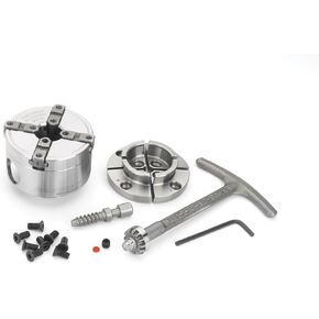 Record Power SC2 Mini Geared Scroll Chuck, 64 mm (2 1/2") Body, 1 1/4" x 8 tpi Thread, 40 mm (1 37/64") Standard Jaw and Woodworm Screw in Saudi Arabia