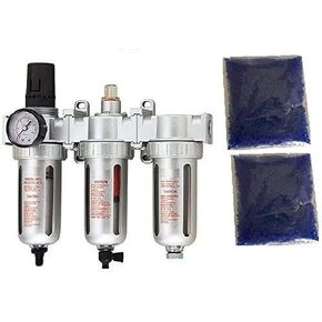 1/2" COMPRESSED AIR FILTER REGULATOR/DESICCANT DRYER GOOD FOR PLASMA CUTTER with AUTO DRAIN in Kuwait