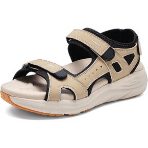 BEMIRO Womens Orthopedic Walking Sandals with Comfortable Arch Support | Non-Slip 2" Cushioned for Plantar Fascitis Relief, Cloud Feel Outdoor Hiking Recovery Adjustable 3-Strap Athletic Sandals in Kuwait