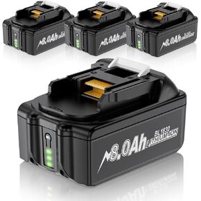 4-Pack 8.0Ah Replacement for Makita 18V Battery Compatible with Makita 18 Volt Battery BL1860B BL1850B BL1840B BL1830B BL1815B Makita Power Tools in Kuwait