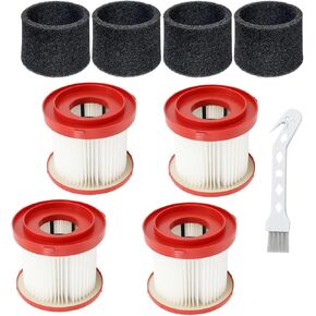 49-90-1900 4-Pack HEPA Filter for Wet/Dry Vacuums - Compatible with M28 Series Cordless Vacuums (Models 0780-20, 0880-20, 0960-20, 0970-20 in Kuwait