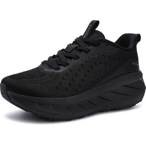 BRONAX Womens High-Impact Cushion Thick Sole Wide Toe Box Shoes S600 | Wide Width, Breathable Mesh Upper, High‑Rebound EVA Midsole, Rubber Outsole, All Day Comfort, Sports, Athletic in Kuwait