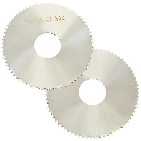 Piutouyar 2 Pcs 72 Teeth Circular Saw Cutting Tool, 75 mm/3 inch Diameter 1mm Thick Plain Slitting Saw Cutter, Round in Kuwait