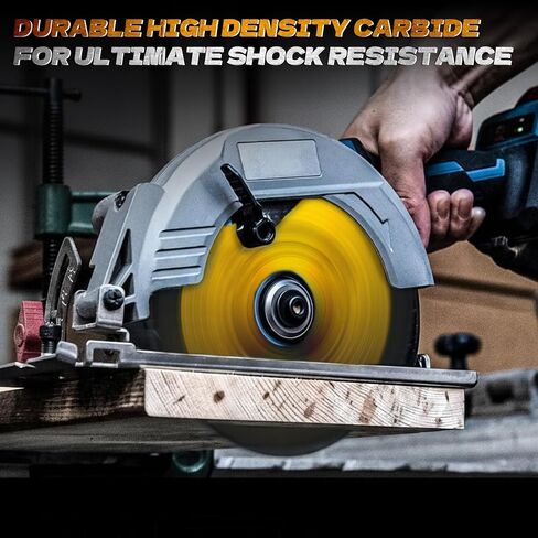 Circular Saw Blade Wood Cutting Framing/Fine Finish Circular Saw Blade, 5/8" Arbor, TCT Carbide-Tipped, Teflon Anti-Stick, Miter Saws Blades for Wood, MDF, OSB, Laminated 7 1/4" 24T (10 Pack) in Kuwait