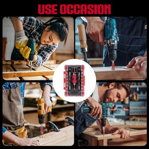5 Pcs Countersink Drill Bit Set with Aluminum Alloy Depth Stop,Semi-Automatic HSS M2 Countersink Drill Bits 1/8 9/64" 5/32" Drill+3/8" 82° Counter-Bore,11/64" 3/16" Drill+ 1/2" 82° Counter Bore in Kuwait