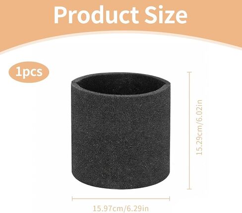 90585 Foam Sleeve VF2001 Replacements Compatible with Most Wet/Dry Vacuum Cleaners 5 Gallon and Above, Vacuum Foam Screen, Replace Part 9058500 (2) in Kuwait