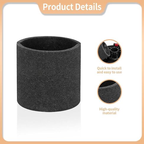 90585 Foam Sleeve VF2001 Replacements Compatible with Most Wet/Dry Vacuum Cleaners 5 Gallon and Above, Vacuum Foam Screen, Replace Part 9058500 (2) in Kuwait