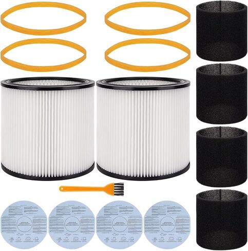 VF5000 Replacement Filter Compatible with Ridgid 5-20 Gallon & Husky 6-9 Gallon Wet/Dry Shop Vacuums Cleaner,Fit modes of WD1450 WD0970 WD1270 RV2400A in Kuwait