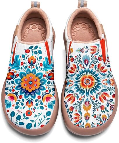 Womens Comfort Animal Painted Loafers - Travel Shoes Slip On Lightweight Casual Walking in Kuwait