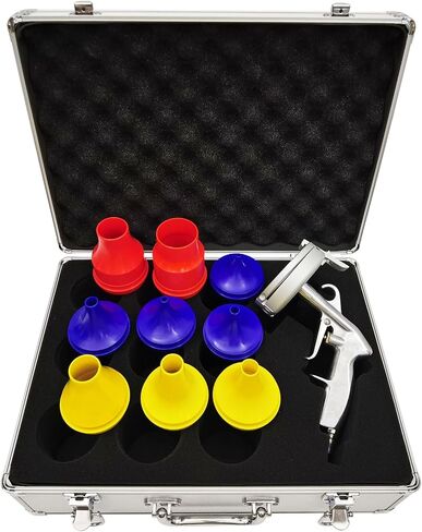 Pneumatic Pipe Cleaning Gun Hose And Tube Cleaning Set With 9 Nozzles For Hoses From 0.25" To 2"Pipe Cleaning Equipment for Different Pipe in Kuwait