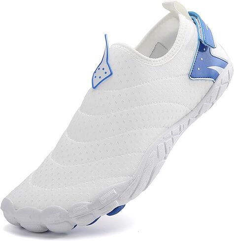Men Women Barefoot Water Shoes Quick Dry Non Slip Mesh Aqua Socks Beach Swim in Kuwait