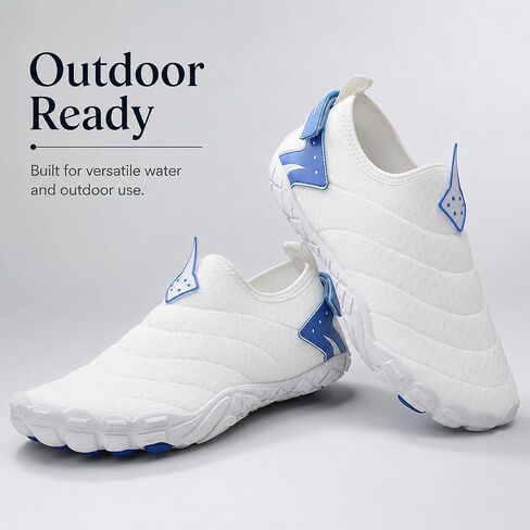 Men Women Barefoot Water Shoes Quick Dry Non Slip Mesh Aqua Socks Beach Swim in Kuwait