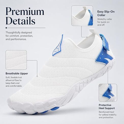 Men Women Barefoot Water Shoes Quick Dry Non Slip Mesh Aqua Socks Beach Swim in Kuwait