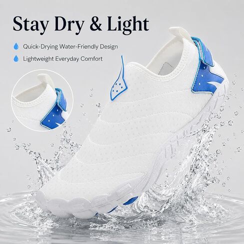 Men Women Barefoot Water Shoes Quick Dry Non Slip Mesh Aqua Socks Beach Swim in Kuwait