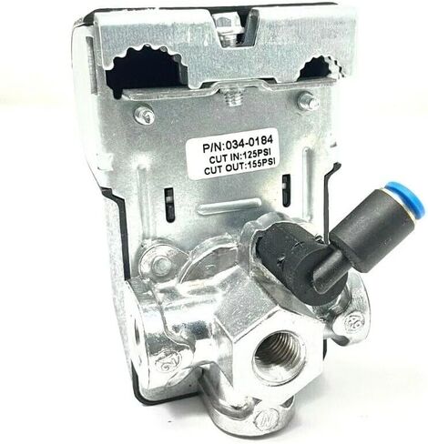 034-0184 Air Compressor Pressure Switch - for Coleman Sanborn KLA168066 CL0502713 921-164720 Portable Air Compressors Replaces 034-0184RP E110531 - Pressure Control Switch - 125-155 PSI 4PORT UNLOADER in Kuwait
