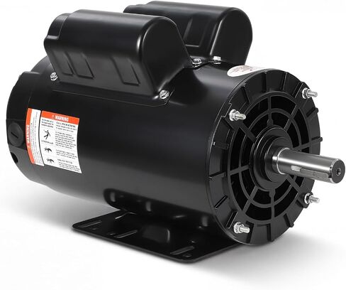 Heavy Duty Electric Air Compressor Motor – 2HP, 3450RPM, 220V, Copper-Clad Aluminum, 5/8" Keyed Shaft – Replacement for Table Saw & Craftsman | Specs: 2HP|Copper-Clad in Kuwait