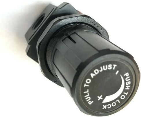D21426 Heavy Duty Air Regulator - For Porter Cable Craftsman Air Compressors Replaces D27253 100000275 M0520GER - Pressure Regulator Replacement - 1/4"FPT, 1/8" Gauge Port, 7-140 PSI in Kuwait