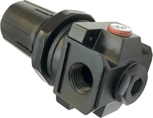 D21426 Heavy Duty Air Regulator - For Porter Cable Craftsman Air Compressors Replaces D27253 100000275 M0520GER - Pressure Regulator Replacement - 1/4"FPT, 1/8" Gauge Port, 7-140 PSI in Kuwait