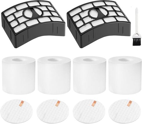 Replacement Filters Compatible with Shark Rotator Powered Lift-Away NV650 NV651 NV652 NV750 NV751 NV752 NV831 NV835 AZ1000 AZ1002 ZU632, Vacuum Filter Kit Compare to XFF650 XHF650 in Kuwait