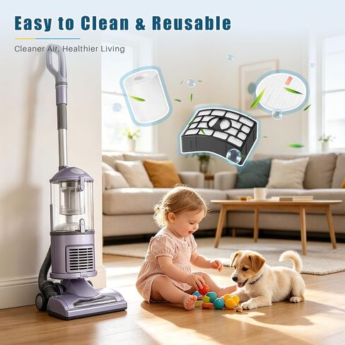 Replacement Filters Compatible with Shark Rotator Powered Lift-Away NV650 NV651 NV652 NV750 NV751 NV752 NV831 NV835 AZ1000 AZ1002 ZU632, Vacuum Filter Kit Compare to XFF650 XHF650 in Kuwait