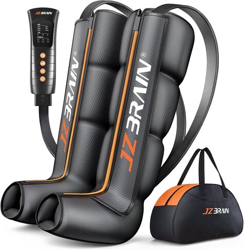 JZBRAIN Sequential Air Compression Recovery System : Professional Full Leg Compression Boots for Circulation and Pain Relief - Sequential Device for Muscle Relaxation - for Athletes,Women,Men in Kuwait