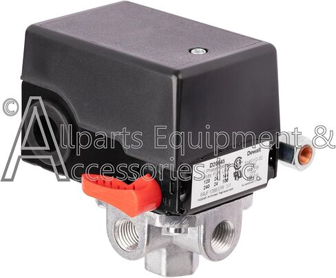 5140112-32 Pressure Switch 4-Port Base 110-135 PSI 120-240V Compatible with Craftsman, DeWalt, DeVilbiss, and Porter Cable Air Compressors in Kuwait