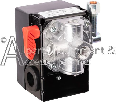 5140112-32 Pressure Switch 4-Port Base 110-135 PSI 120-240V Compatible with Craftsman, DeWalt, DeVilbiss, and Porter Cable Air Compressors in Kuwait