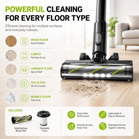 Replacement parts for Bissell Cleanview XR Pet 200W / XR 300W Powerlifter Turbo Cordless Stick Vacuum Cleaners, Accessory kits with 2 Brush Roll Bundle and 2 Filters in Kuwait