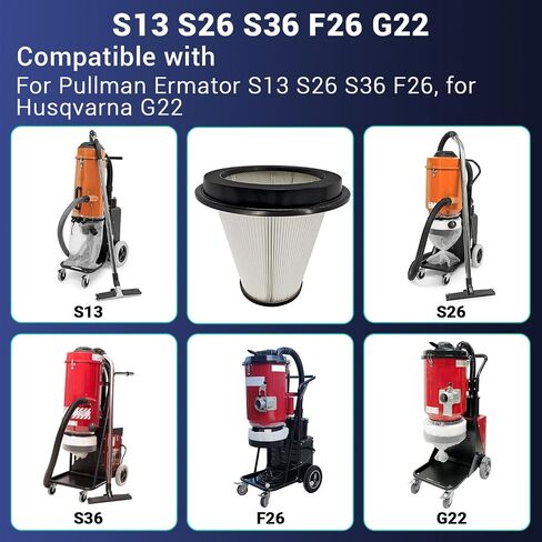 200900050 Conical Pre Filter Compatible with Pullman Ermator S26 S36 S13 F26 For Husqvarna G22 HEPA Conical Dust Extractor 590430201 in Kuwait