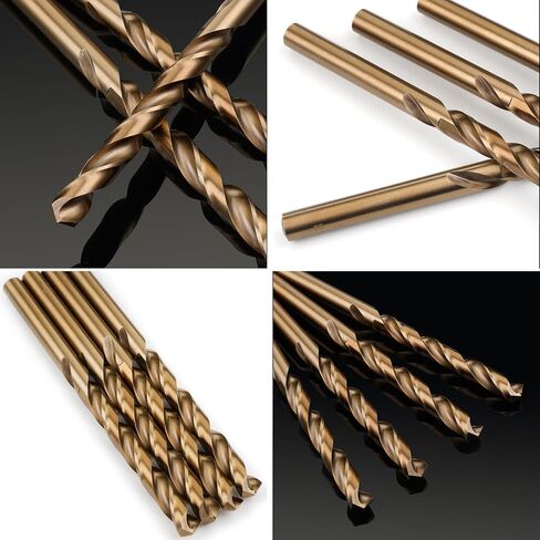5/16" Metric Cobalt Drill Bits, M42 HSS Metal Drill Bit Set for Hardened Steel, Cast Iron, Wood and Plastic, 135 Degree Split Point, 1 Pcs in Kuwait
