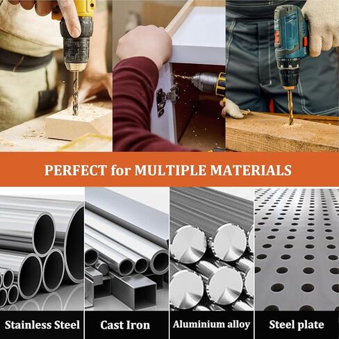 5/16" Metric Cobalt Drill Bits, M42 HSS Metal Drill Bit Set for Hardened Steel, Cast Iron, Wood and Plastic, 135 Degree Split Point, 1 Pcs in Kuwait