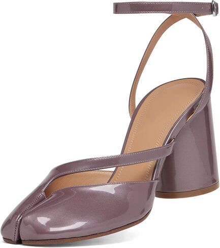 VBDB Womens Chunky Block High Heels Split Toe Pumps Ankle Strap Tabi Shoes in Kuwait