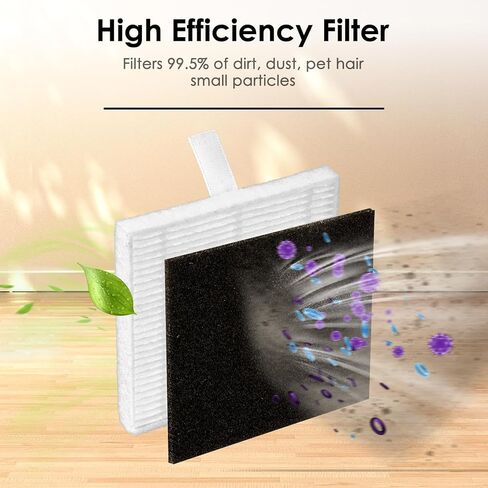 (5 Pack) T20+, T25+, T30+ HEPA Filters and Foam Filters for Airrobo T20+, T25+, T30+ Robot Vacuum Cleaner, Filter Kit, Replacement Parts, Filters Accessories Kit, Upright Filter, Canister Filters in Kuwait