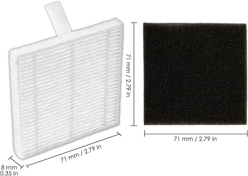 (5 Pack) T20+, T25+, T30+ HEPA Filters and Foam Filters for Airrobo T20+, T25+, T30+ Robot Vacuum Cleaner, Filter Kit, Replacement Parts, Filters Accessories Kit, Upright Filter, Canister Filters in Kuwait