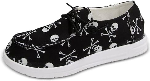 Solaud Women's Canvas Sneakers Stylish Low Cut Graffiti Athletic Shoes | Non-Slip Rubber Outsoles Everyday Casual Shopping Lightweight Round-toed Walking Shoes Versatile Lace-up Flat Sneakers Shoes in Kuwait