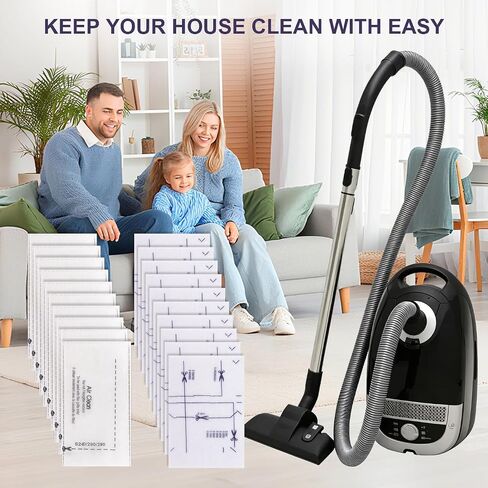 10 + 10 Pack AirClean Filters and Motor Protection Filters Replacement for Miele Vacuum Compact C1 C2 C3, S241 S290 S300i S500 S700 S2 S4 S6 S5 S8 Series in Kuwait
