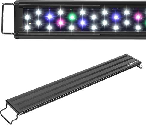 AQUANEAT LED حوض السمك ضوء الطيف الكامل لخزان الأسماك 48 بوصة إلى 54 بوصة ضوء المياه العذبة متعدد الألوان in Kuwait